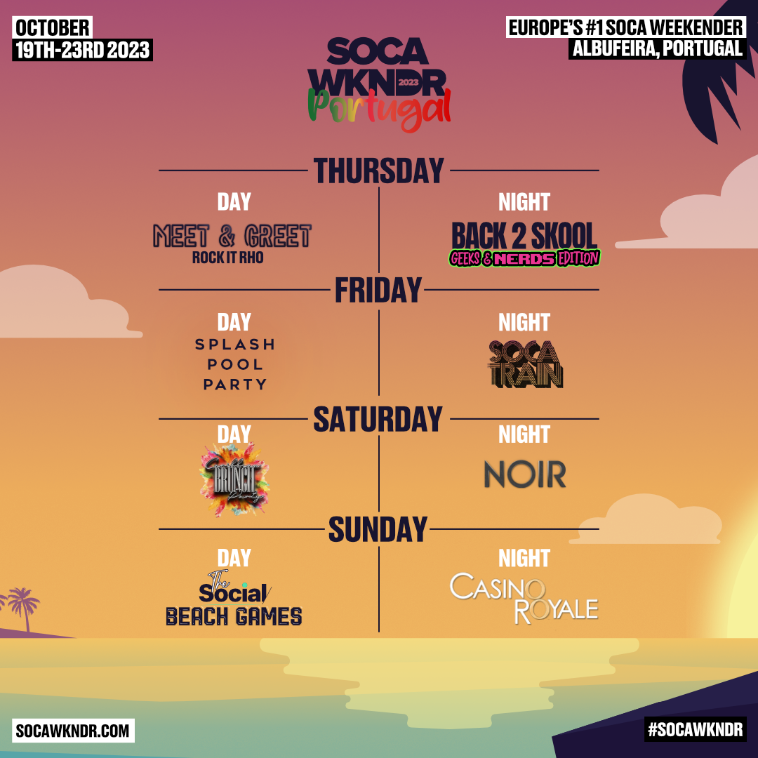 Schedule SOCA WKNDR 2024